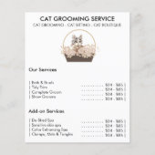 Kat grooming service minimaal flyer (Voorkant)