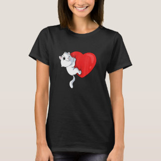 Kat Grote Hart Kat Eigenaar Katten T-shirt