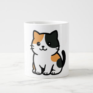 kat grote koffiekop