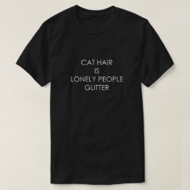 KAT HAAR IS LANG MENSEN GLITTER T-SHIRT