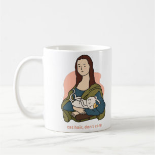 Kat haar maakt niet uit Mona Lisa Koffiemok