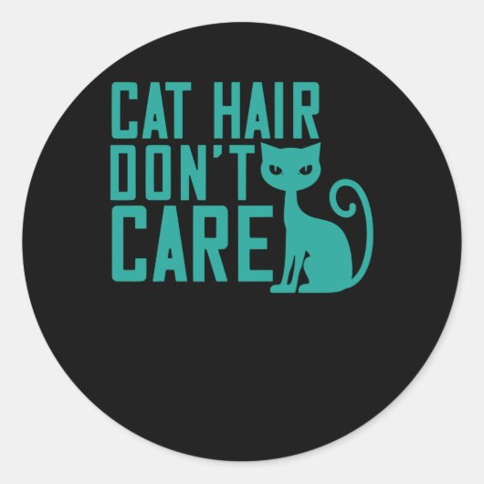 Kat Haardont Care Ronde Sticker (Voorkant)