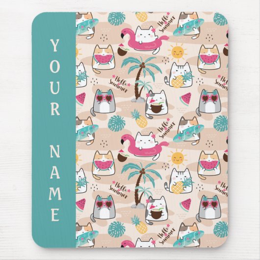 Kat Hallo zomervakantie Kat Muismat (Voorkant)