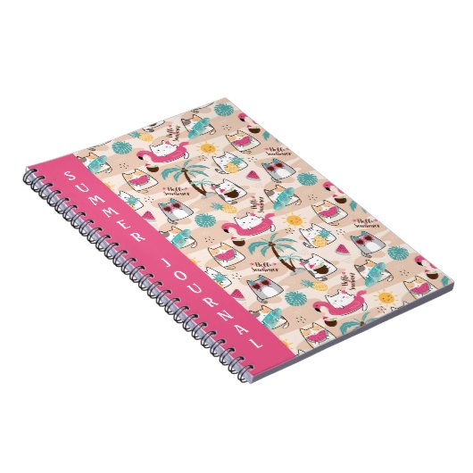 Kat Hallo zomervakantie Kat Notitieboek (Rechterzijde)