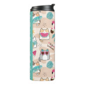 Kat Hallo zomervakantie Kat Thermosbeker (Gedraaid links)