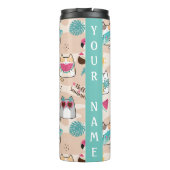 Kat Hallo zomervakantie Kat Thermosbeker (Achterkant)