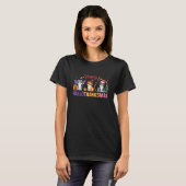 Kat Hallothanksmas Kitten Halloween Thanksgiving C T-shirt (Voorkant volledig)