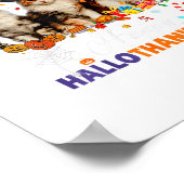 Kat Halloween Kerstmis Gelukkige Hallothanksmas Da Poster (Hoek)