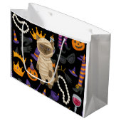 Kat Halloween Kleine Gift Bag Groot Cadeauzakje (Voorkant Gekanteld)