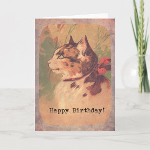 Kat, Happy Birthday Kaart