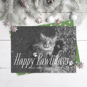 Kat Happy Pawlidays Pet Feestdagenkaart