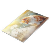 Kat harige huisdier rustig vredig notitieblok (Schuin)