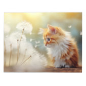 Kat harige huisdier rustig vredig notitieblok (Voorkant)