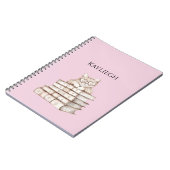 Kat Hart Bril Boeken Notitieboek (Linkerzijde)