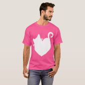 Kat Hart Graphic Vrouwen Cadeau Valentijnsdag Kit T-shirt (Voorkant volledig)