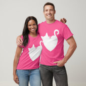 Kat Hart Graphic Vrouwen Cadeau Valentijnsdag Kit T-shirt (Unisex)