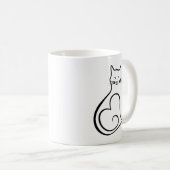 Kat - Hart Koffiemok (Voorkant rechts)