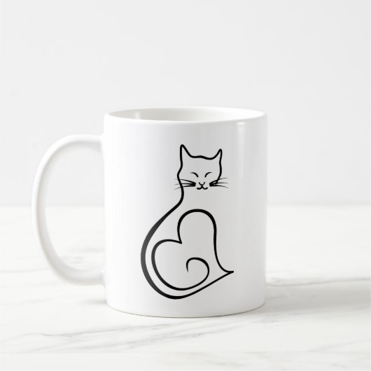 Kat - Hart Koffiemok (Links)
