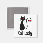 Kat hart magneet (Voorkant / Achterkant)