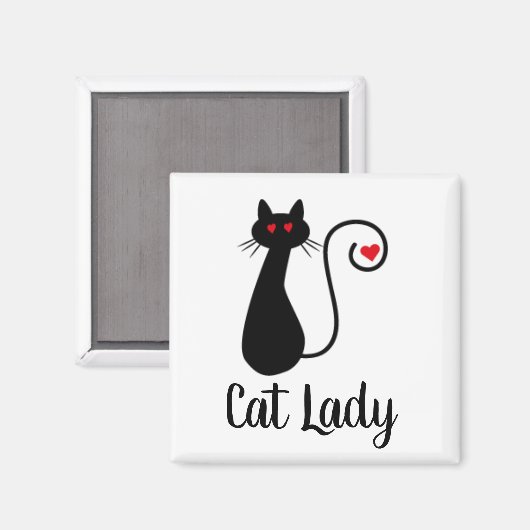 Kat hart magneet (Voorkant / Achterkant)