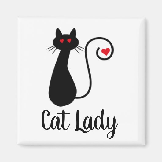 Kat hart magneet (Voorkant)