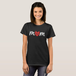 Kat Hart Moeder Minimalistische Liefde T-shirt