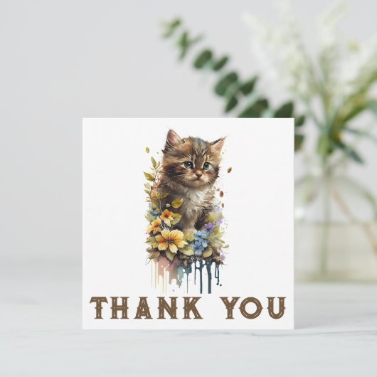 Kat Hartelijk dank (Staand voorkant)