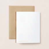 Kat Hartelijk dank - Voeg de Foto van het Kat binn Folie Kaarten (Met envelop)