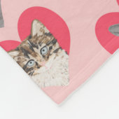 Kat Harten - liefdeskatten, liefdeskatten, katten, Fleece Deken (Hoek)