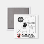 Kat Haters Dartboard Magneet (Voorkant / Achterkant)