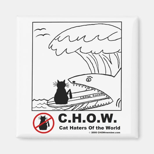 Kat Haters Surfmagneet Magneet (Voorkant)