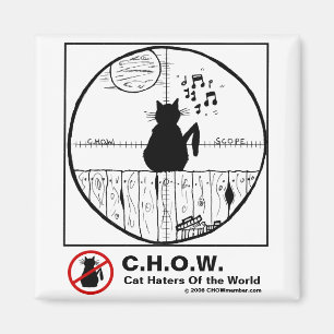 Kat Haters Toepassingsgebied Cartoon Magnet
