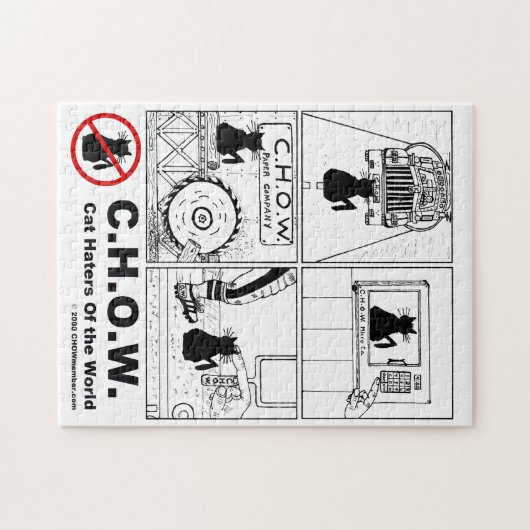 Kat Haters van de Wereldpuzzel Legpuzzel (Horizontaal)