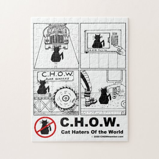 Kat Haters van de Wereldpuzzel Legpuzzel (Verticaal)