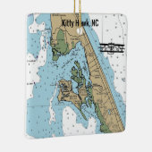 Kat Hawk NC Grafiek Keramisch Ornament (Rechts)