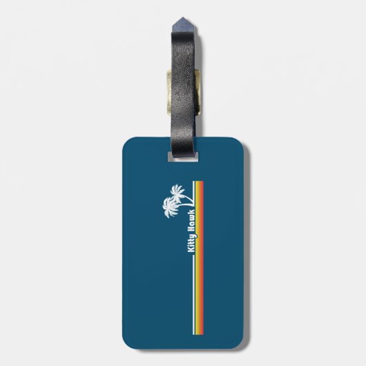 Kat Hawk North Carolina Bagagelabel (Achterkant verticaal)