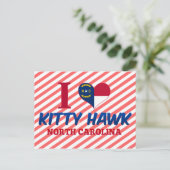 Kat Hawk, North Carolina Briefkaart (Staand voorkant)