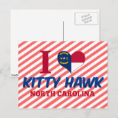 Kat Hawk, North Carolina Briefkaart (Voorkant / Achterkant)