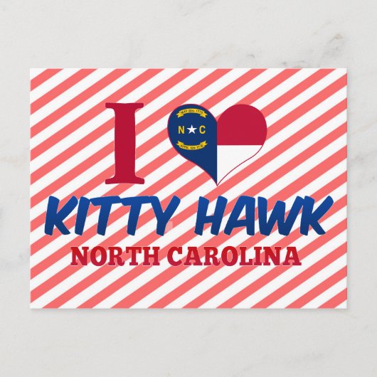Kat Hawk, North Carolina Briefkaart (Voorkant)