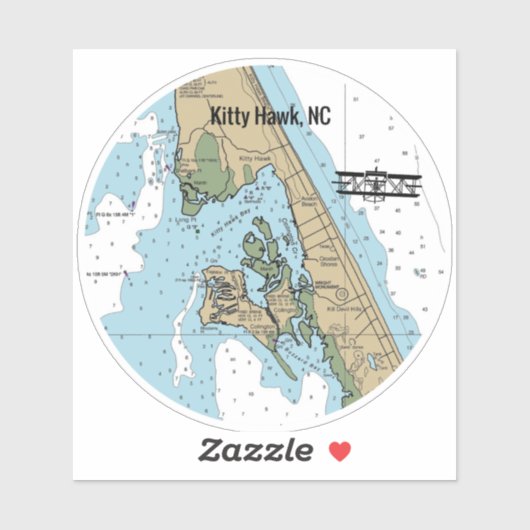 Kat Hawk North Carolina Sticker (Vel)