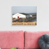Kat Hawk Pier, NC, foto op Canvas (Insitu (Woonkamer))
