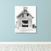 Kat Hawk reddingsstation, 1902 Canvas Afdruk (Insitu (Houten vloer))