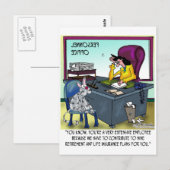 Kat heeft 9 levensverzekeringsplannen briefkaart (Voorkant / Achterkant)