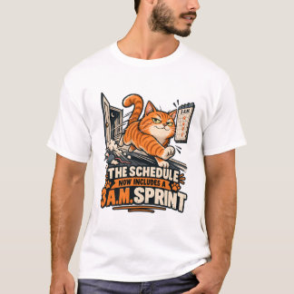 Kat Heeft Een 3 Uur 's Ochtends Sprint Gepland T-shirt
