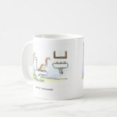 Kat heeft je mest? Grappige cartoon humor Koffiemok (Voorkant links)