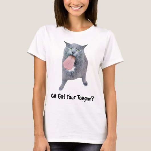 Kat heeft je tong? T-Shirt (Voorkant)