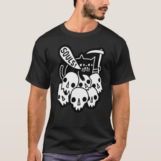 Kat Heeft Je Ziel T-shirt (Voorkant)