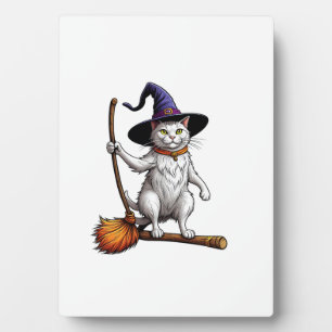 Kat Heks Halloween Hekserij Mystieke Kattenliefheb Fotoplaat