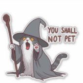 Kat Heks, Je Mag Niet Aaien Sticker (Voorkant)