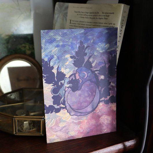 Kat Heks Maan Godin Wiccan Kat Persoon Invitati Kaart